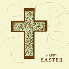 Easter Cross greeting card