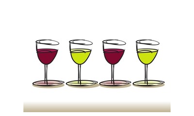 4 glasses of wine - passover