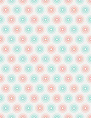 Circle Retro Pattern Vector Illustration