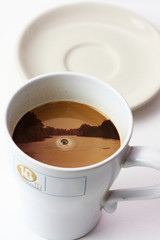 Vacation with coffee.