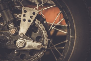 Motorcycle sprocket and custom chain guard