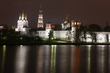Obraz premium Russian orthodox churches in Novodevichy Convent 