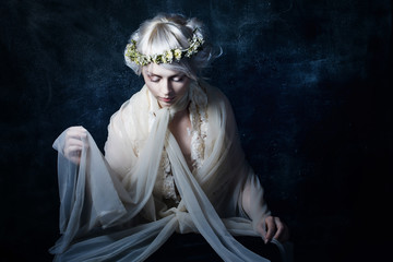 the girl in sorrow