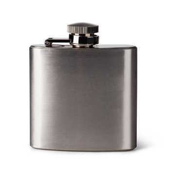 Flat Metal Flask