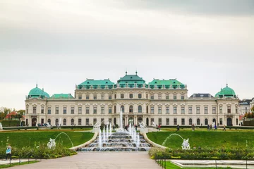Deurstickers Belvedere palace in Vienna, Austria in the morning © andreykr