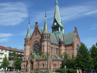 Fototapeta na wymiar Iglesia en Oslo