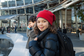 young tourist getting around the city