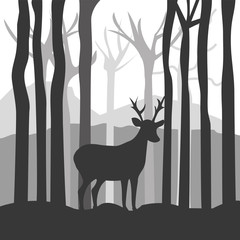 Forest design, vector illustration.