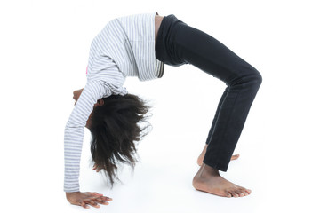 Portrait of a young columbian little girl.