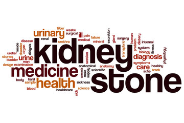 Fototapeta premium Kidney stone word cloud