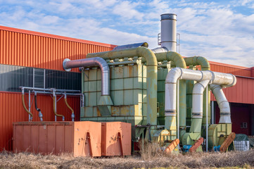 System of filtration of a factory