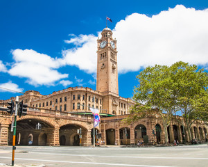 Fototapeta premium Sydney central railway statio clock tower, Australia