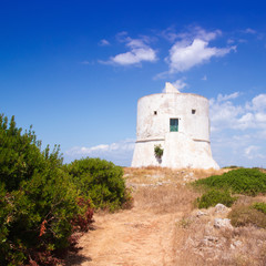 Fototapeta na wymiar ancient coastal tower sighteen