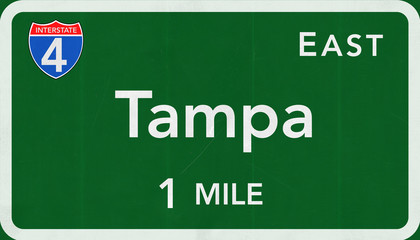 Tampa Interstate Highway Sign