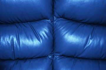 Blue Texture of Sofa Leather Background