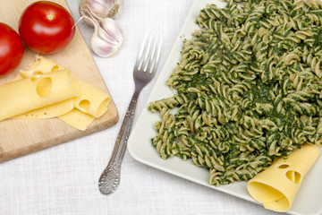 pasta with spinach