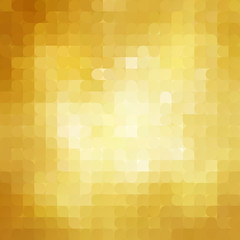 Abstract retro gold mosaic background