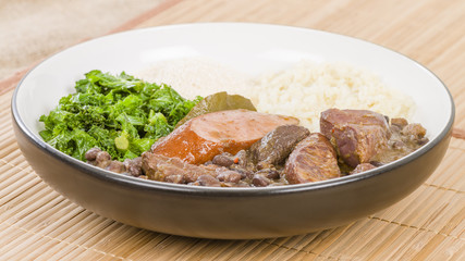 Feijoada - Brazilian beef, sausage, pork and black bean stew