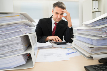 Businessman Working At Office