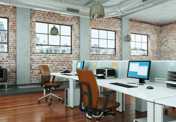 modernes Büro im Loft