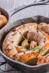 Сountry style  fried sausages