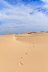 Sand desert in Viana Boavista, Cape Verde