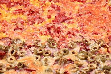 Obraz na płótnie Canvas homemade pizza background