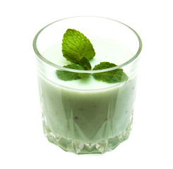 kiwi smoothie in glass