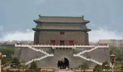 Fototapete Rund Peking Arrow Tower Just South of the Main Gate into Ancient Beijing  © kcullen