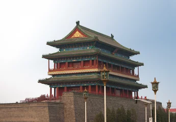 Schilderijen op glas Main Gate into Ancient Beijing © kcullen