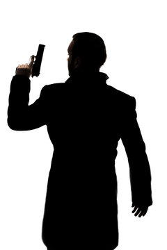 recommend clip art: Man with gun silhouette
