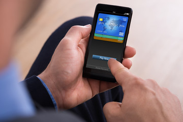 Businessman Making Payment Online