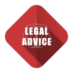 legal advice flat icon law sign