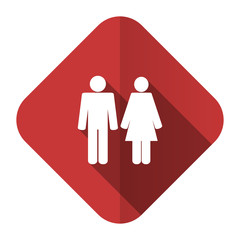 couple flat icon people sign team symbol
