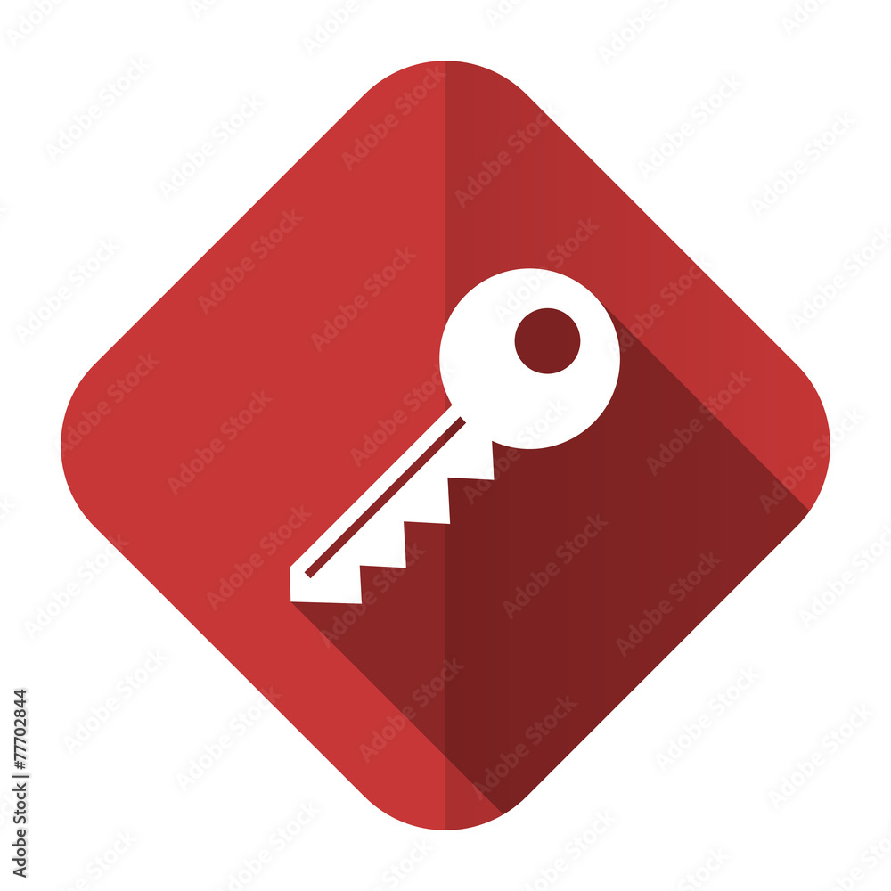 Wall mural key flat icon