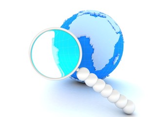 Magnifying glass Search the Internet