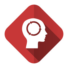 head flat icon human head sign
