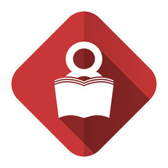 book flat icon reading room sign bookshop symbol