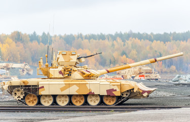 Modernized tank T-90s. Russia