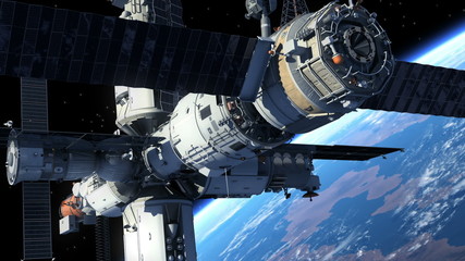 Spacecraft Docking To Space Station - Powered by Adobe