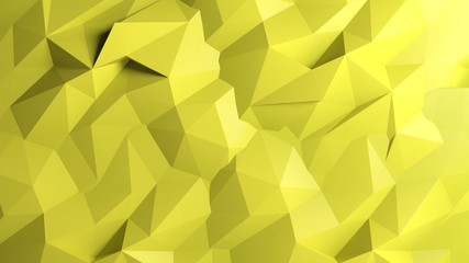 Abstract yellow low poly background