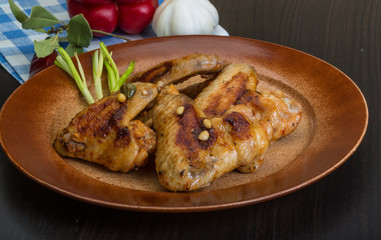 Roasted chicken wings