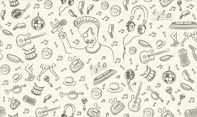 Musical seamless pattern