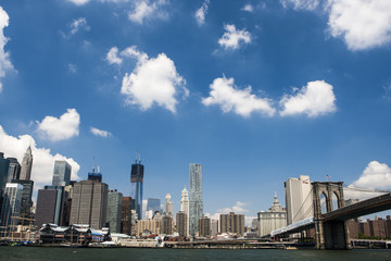 Fototapeta premium Lower Manhattan von Brookly aus gesehen