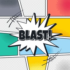 cartoon theme comic template