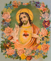 The Heart of Jesus Christ - typical catholic image