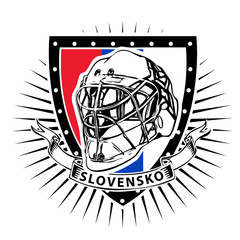 Obraz premium slovakia ice hockey shield