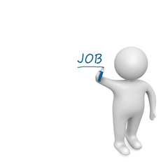 Job  drawn by a white man