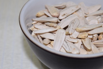 White sunflower seeds.