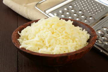 Grated swiss cheese